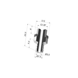 Separable Male Fitting G1/8"