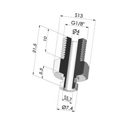 Separable Male Fitting 1/8G
