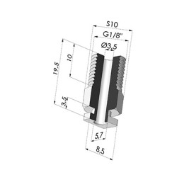 Separable Male Fitting 1/8G
