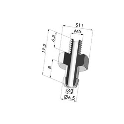 Separable Male Fitting M5