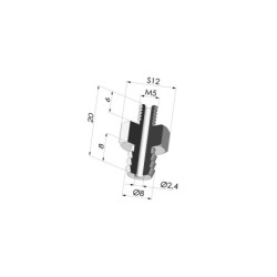 Separable Male Fitting M5
