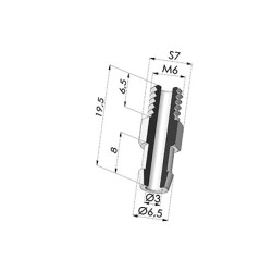 Separable Male Fitting M6