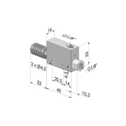 Single Stage Ejector Series VT - 57% Vacuum