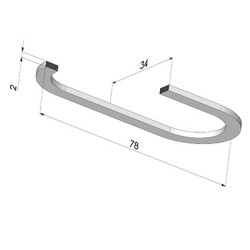 Suction Cup 4BO Bellows Reinforcement 78x34 mm Open