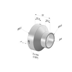 Reducing adapter for air amplifier series AA 015