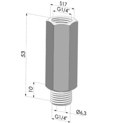 Flow Valve Series PB - Vacuum Ø G1/4" male