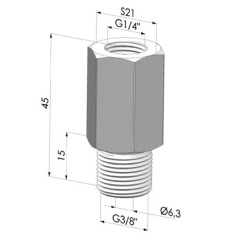 Flow Valve Series PB - Vacuum Ø G3/8" male