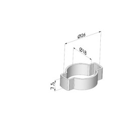 Clamp Ø 15-18 mm