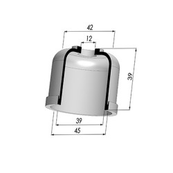 Tulip sleeve - Øout. 45MM - Øint. 39MM - H 39MM