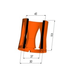Tulip Sleeve - OD 50 mm - ID 42 mm - H 53 mm