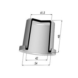 Tulip Sleeve - OD 54 mm - ID 42 mm - H 48 mm