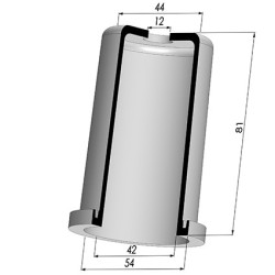 Tulip Sleeve - OD 54 mm - ID 42 mm - H 81 mm