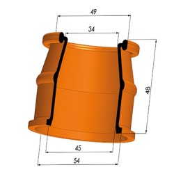 Tulip Sleeve - OD 54 mm - ID 45 mm - H 48 mm