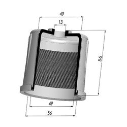 Tulip Sleeve - OD 56 mm - ID 49 mm - H 56 mm