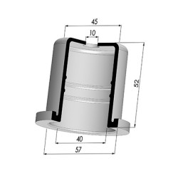 Tulip Sleeve - OD 57 mm - ID 40 mm - H 52 mm