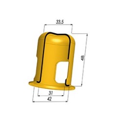 Inner Support for MEM 42x34x52 - OD 42 mm