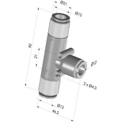 Single Stage Ejector Series VMT - 91% Vacuum
