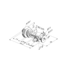 Spring Plunger Series ERC AP - Z 9.5 mm - Radial Connection