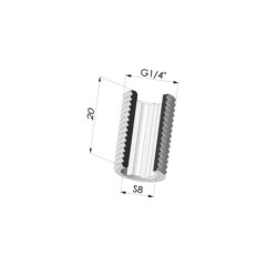 Bulkhead adapter G1/4"