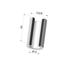 Bulkhead adapter G3/8"
