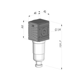 Regulating filter G1/4" female for CLIM EL