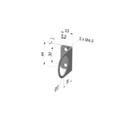 Flange mounting for air amplifier series AA 008