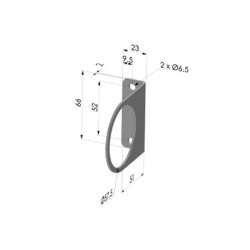 Flange mounting for air amplifier series AA 015
