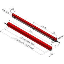Ionizing Air Knife Series RA ION 725 - L 795 mm