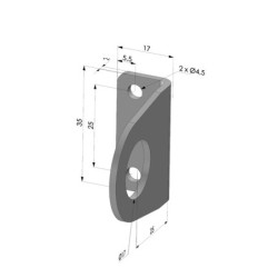 Flange mounting for nozzle G3/8"