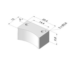 Mandrin 21x12x10 mm