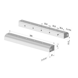 Single Flow Air Knives Series RA-2 ACI - L 280MM