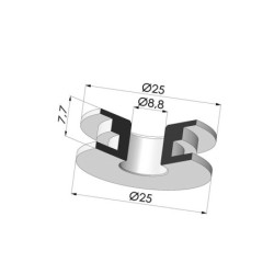 Detectable insert for series 7 and 8