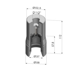 Gripper Head - TET 58x37x112 ST