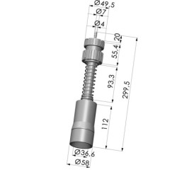 Gripper Head - TET 58x37x300 T