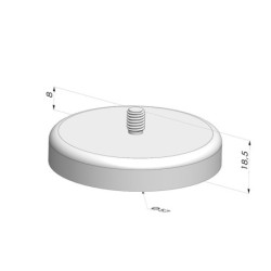 Magnetic platform Ø 57mm