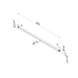 Blow gun extension SF -- G -- in aluminum