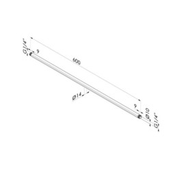 Blow gun extension SF -- G -- in aluminum