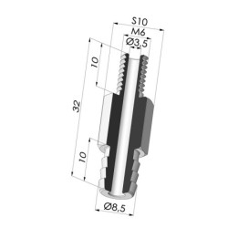 Separable Male Fitting M6