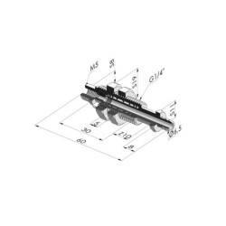 Spring Plunger Series ER M5 - Z 10 mm - Anti rotation with cannula