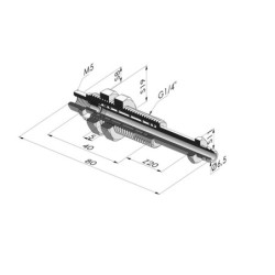 Spring Plunger Series ER M5 - Z 20 mm - Anti rotation with cannula
