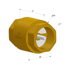 Check Valve Series VRV - Vacuum Ø G1"
