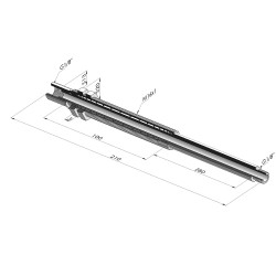 Spring plunger Series ER M18 - Z 80MM - Anti-rotation