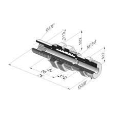Spring plunger Series ER M38 - Z 10MM - Anti-rotation