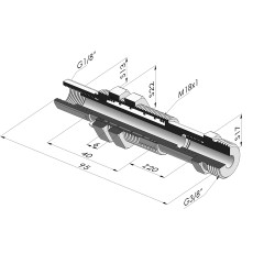 Spring plunger Series ER M38 - Z 20MM - Anti-rotation