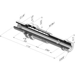 Spring plunger Series ER M38 - Z 30MM - Anti-rotation