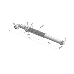 Spring plunger Series ER M38 - Z 80MM - Anti-rotation - Elbow vacuum fitting