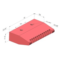 Flat Jet Blowing Nozzle Series BJP - 1/4G
