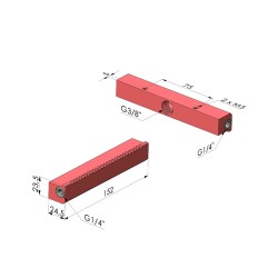90° wedge Series BJP - G3/8"