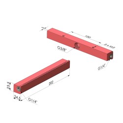 Flat Jet Nozzle at 90° Series BJP - 3/8G