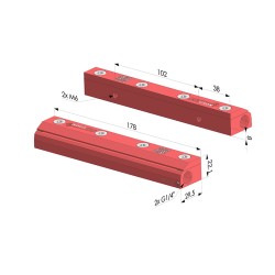 Slim single flow air knives RA-3 150